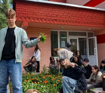 День благоустройства в нашем лагере!