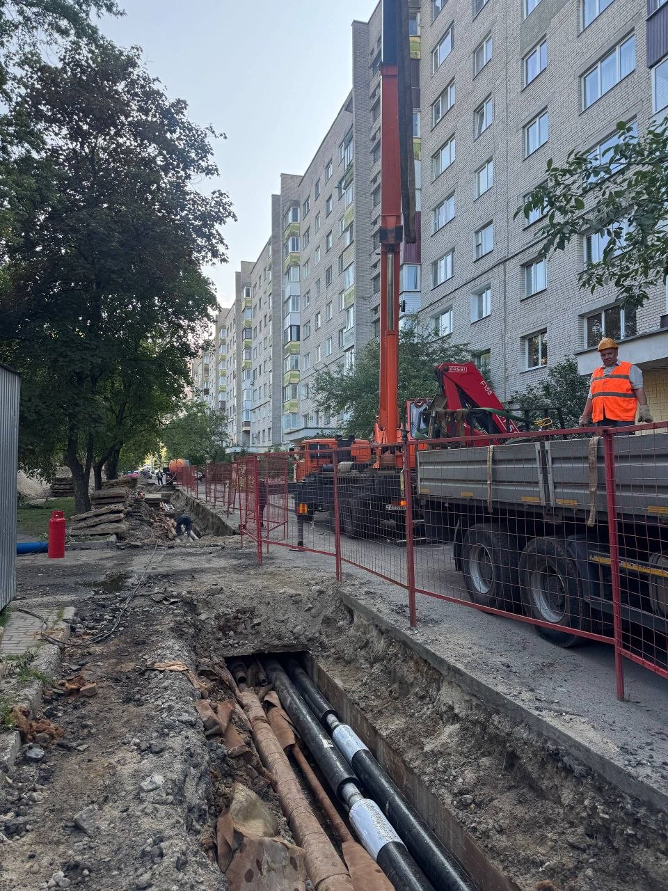 Реконструкция теплотрассы по ул. Московской